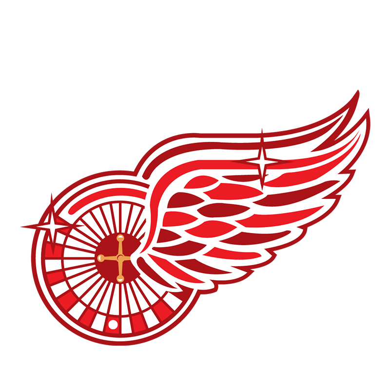 Detroit Red Wings Entertainment logo fabric transfer